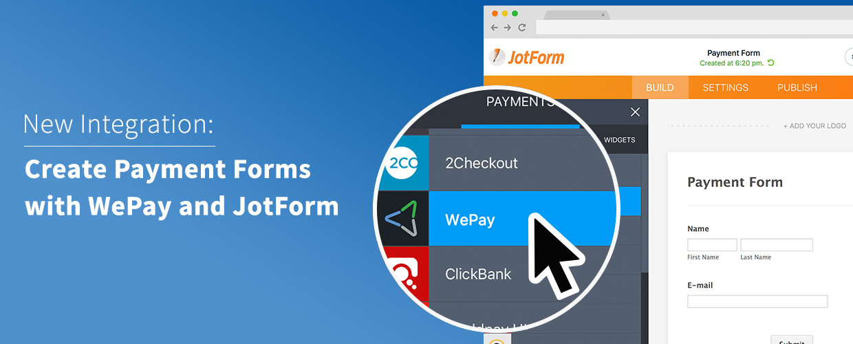 jotform and wepay